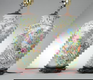 Pair of Chinese Vases as Lamps