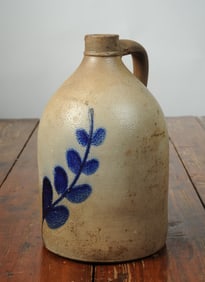 White & Wood 1-Gallon Stoneware Jug