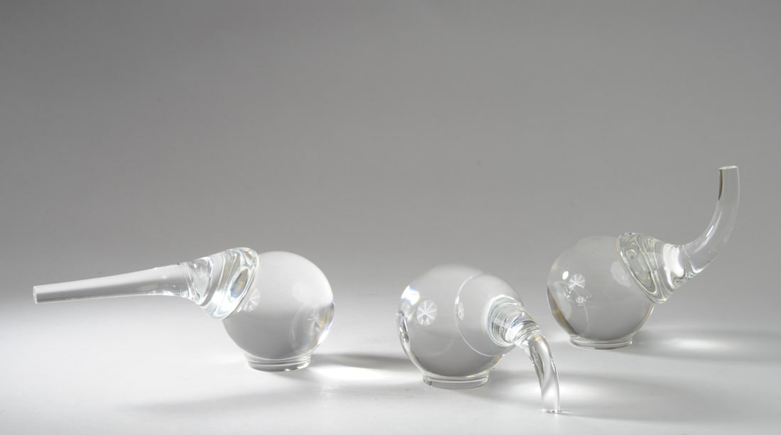 Steuben Glass 'Herd of Elephants' 3 pc. (1 of 6)