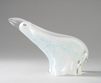 Art Glass Polar Bear