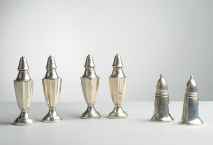 Four Weighted Sterling Shakers
