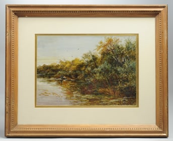 W. Lewis, 19th C. Oil on Panel