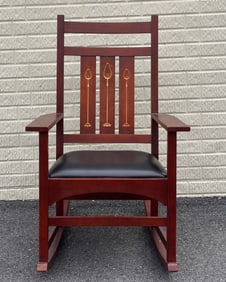 Stickley Inlaid Rocking Chair