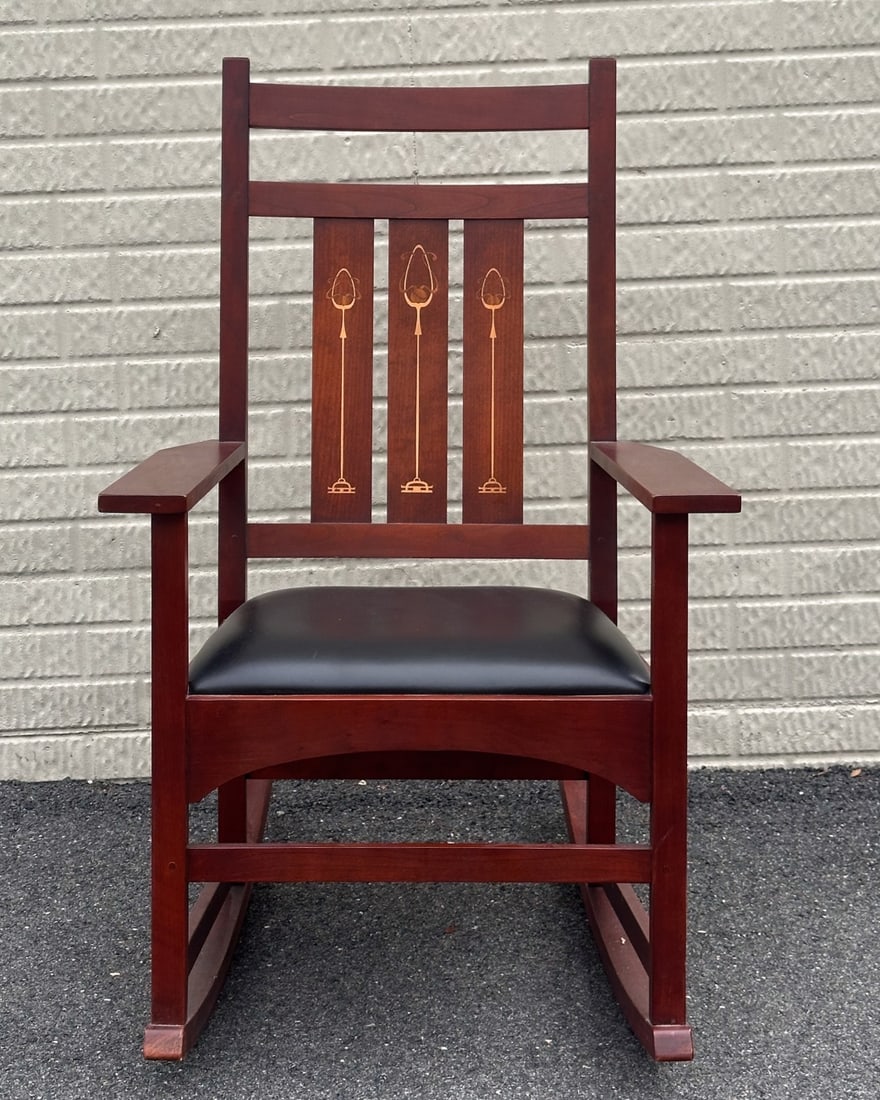 Stickley Inlaid Rocking Chair (1 of 5)