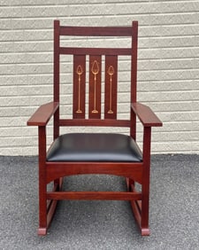 Stickley Inlaid Rocking Chair