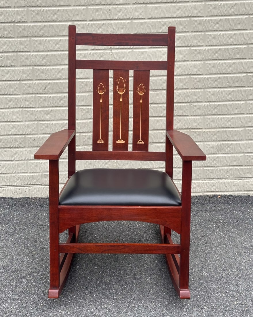 Stickley Inlaid Rocking Chair (1 of 6)