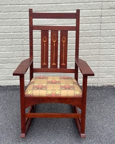 Stickley Inlaid Rocking Chair