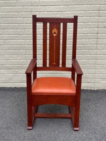 Stickley Inlaid Armchair