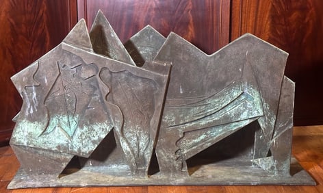 Rubin Peacock (b. 1941) Bronze Memorial Sculpture
