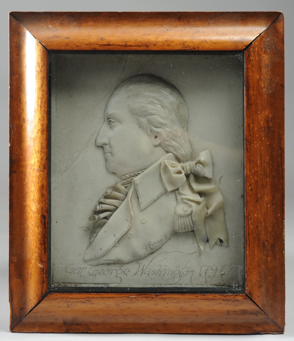 George Washington 1797 Wax Portrait, G. Rouse (1 of 6)
