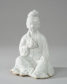 Chinese Blanc de Chine Guanyin Figure