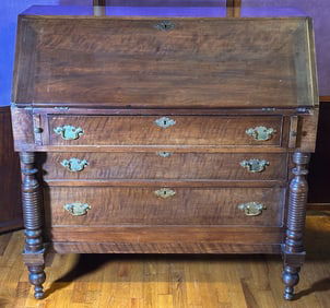 19th C. Tidewater Virginia Slant Front Desk