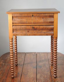 19th C. American Empire Style Work Table