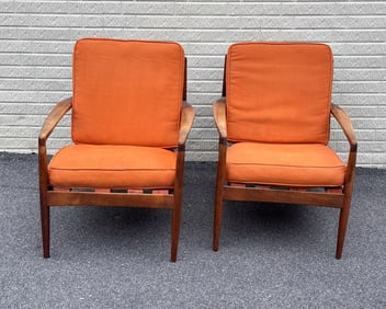 Two Modern Design Armchairs