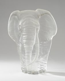 Maleras Mats Jonasson Swedish Crystal Elephant