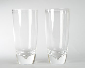 Two Steuben Ice Tea or Water Glasses