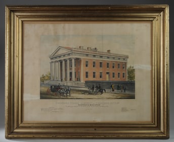 19th C. Lithograph: Frederick Female Seminary Md.