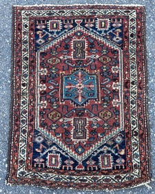 Semi-Antique Hamadan Mat