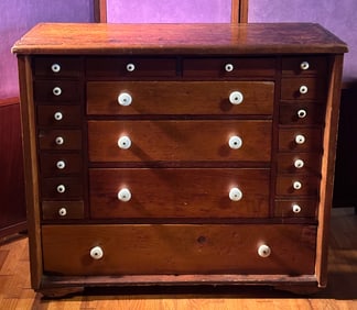 Antique Clarks Spool Cabinet