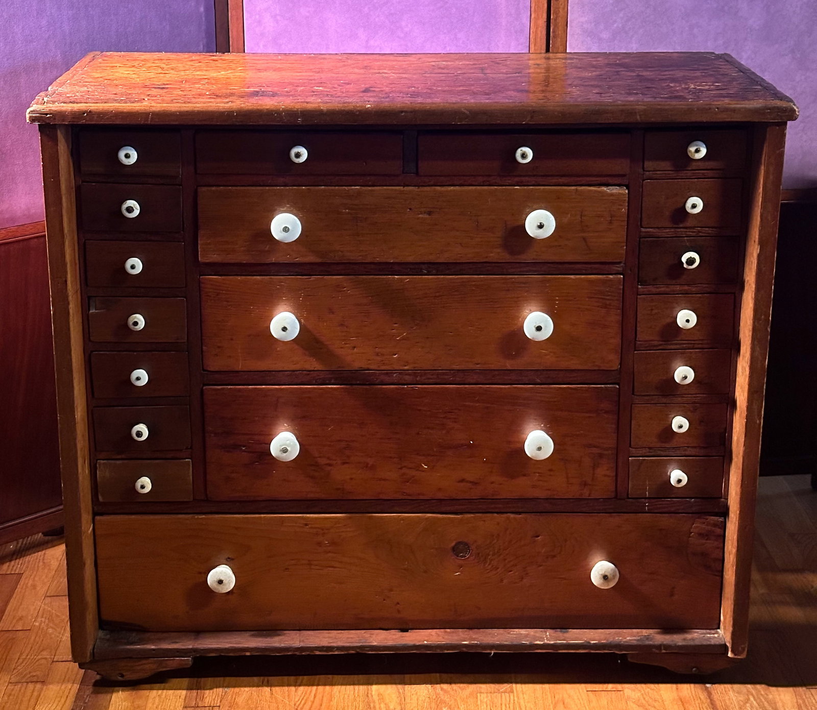 Antique Clarks Spool Cabinet (1 of 11)