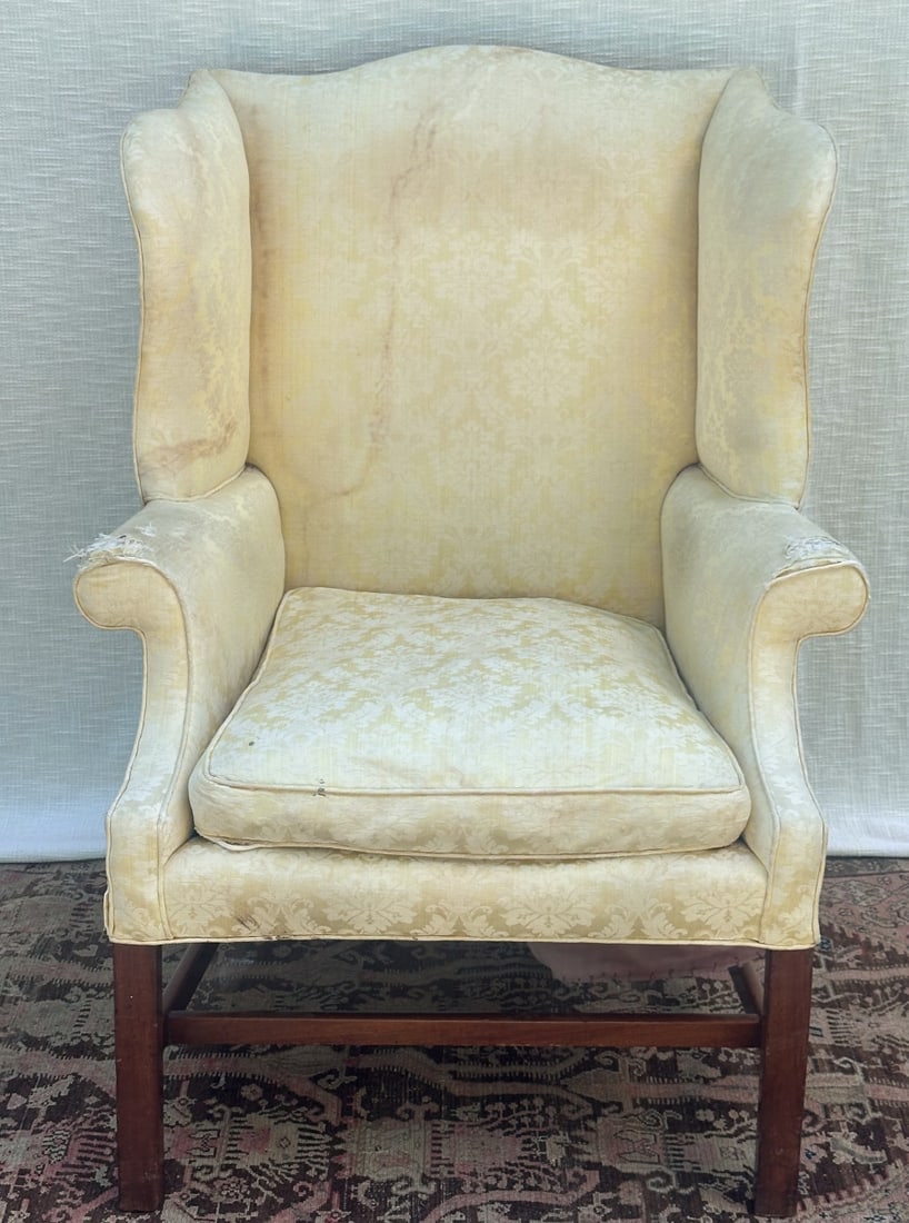 18th C. American Wingback Armchair (1 of 11)