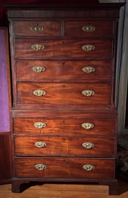 18th C. English Chest on Chest