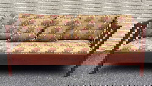 Stickley Inlaid Upholstered Sofa / Couch