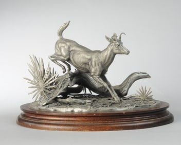 Glen Loates, Audubon Pewter Sculpture Key Deer