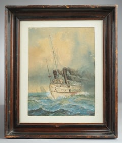 Early 20th C. Marine Watercolor