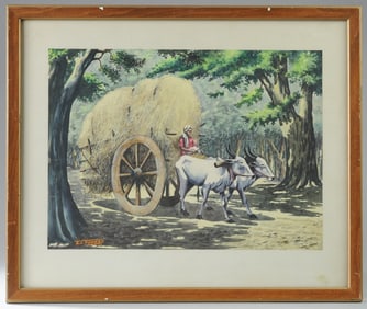 A.J.T. James (b. 1938) Watercolor on Paper