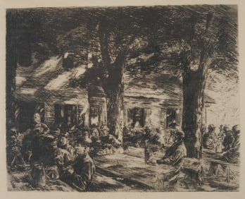 Max Leebermann (Germany, 1847 - 1935) Etching