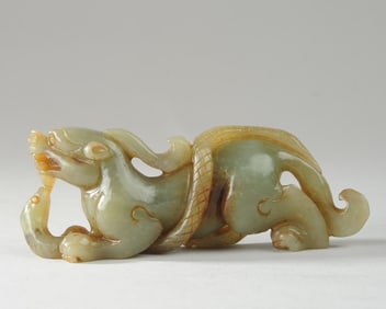 Chinese Green Jade Carving