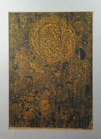 "Constellation" Large Framed Etching