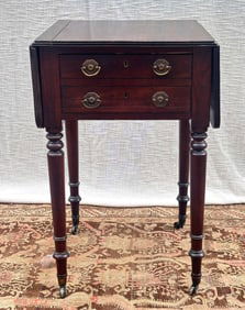 Regency Drop Leaf Work Table