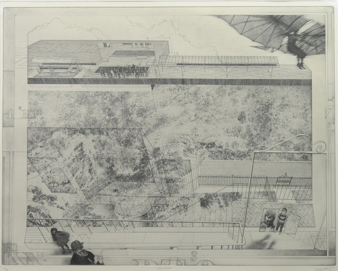 Peter Milton (b. 1930) Signed Etching (1 of 9)