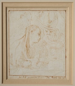 18th C. Old Master Drawing After Paolo Veronese