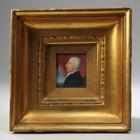 18th C. Portrait Miniature, Cornelius Cooper
