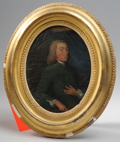 18th C. Portrait Miniature, James Cooper