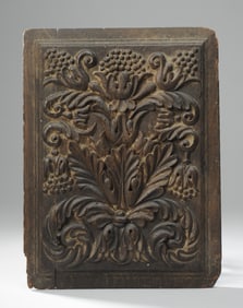 16th C. English Carved Oak Panel