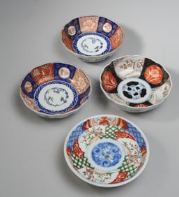 4 pcs. Antique Japanese Imari
