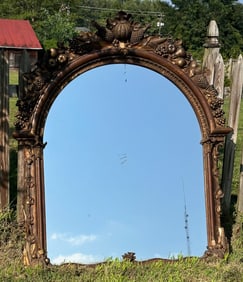 Massive 19th C. American Overmantle Mirror