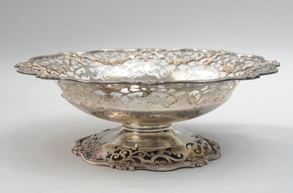 Mappin & Webb Sterling Silver Reticulated Bowl