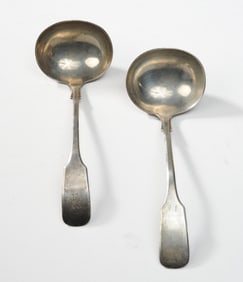 Two Sterling Silver Sauce Ladles