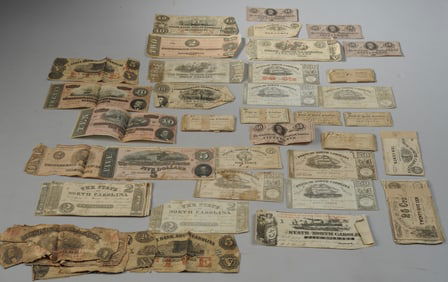 Mixed Grouping Confederate Notes, North Carolina +