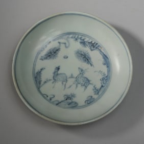 Chinese Ming / Qing Blue & White Dish