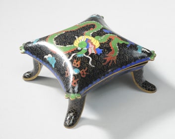 Chinese Cloisonne Footed Box