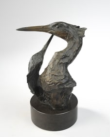 William Turner (Born 1953) Sculpture, Heron Heads