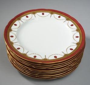 10 Mintons for Davis Collamore Dinner Plates