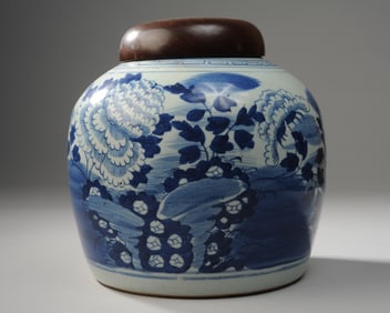 Chinese Blue & White Ginger Jar