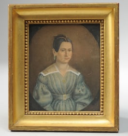 19th C. Portrait Miniature of a Lady